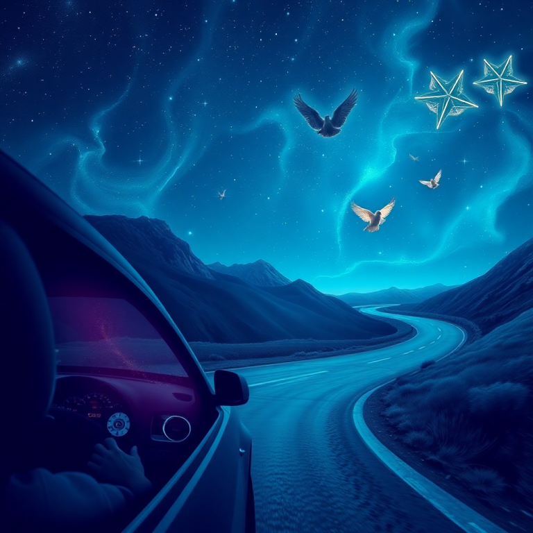 Sen o jeździe samochodem