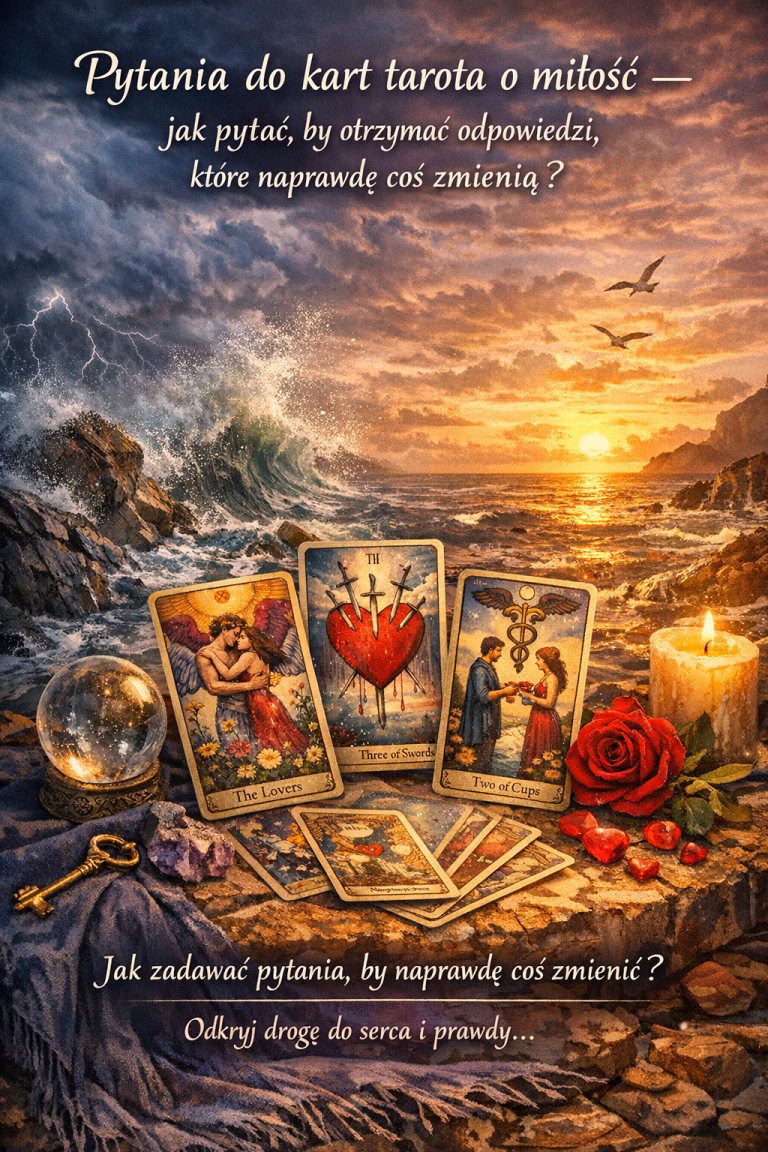 Pytania do kart tarota o miłość – jak pytać, by otrzymać odpowiedzi, które naprawdę coś zmienią?