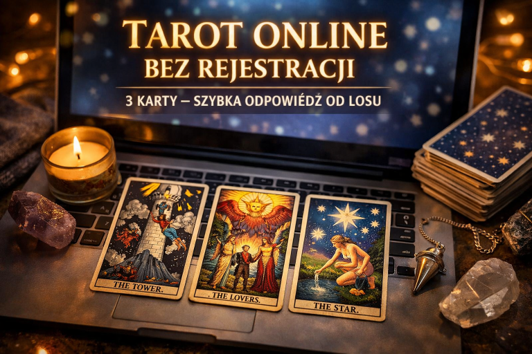 Tarot online bez rejestracji 3 karty – szybka odpowiedź od losu