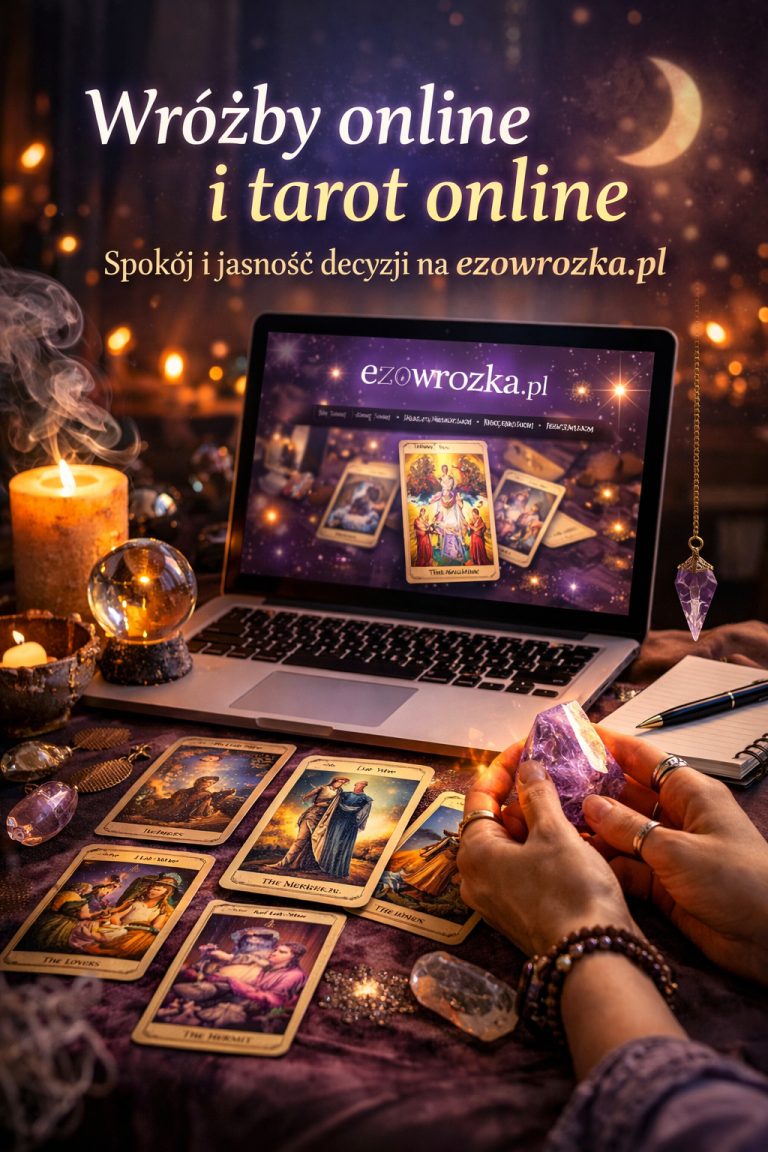 Wróżby online i tarot online – spokój i jasność decyzji na ezowrozka.pl
