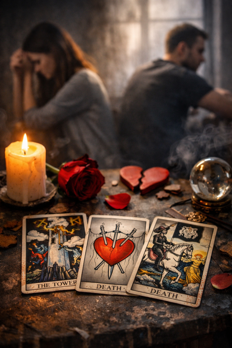 Czy to koniec związku? Tarot o rozstaniach i nowych początkach