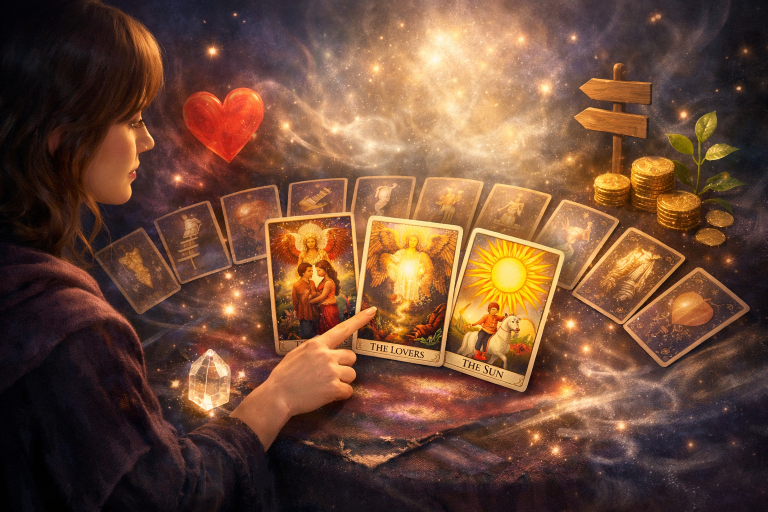 Tarot online – konkretna jasność decyzji w miłości, pracy i życiu