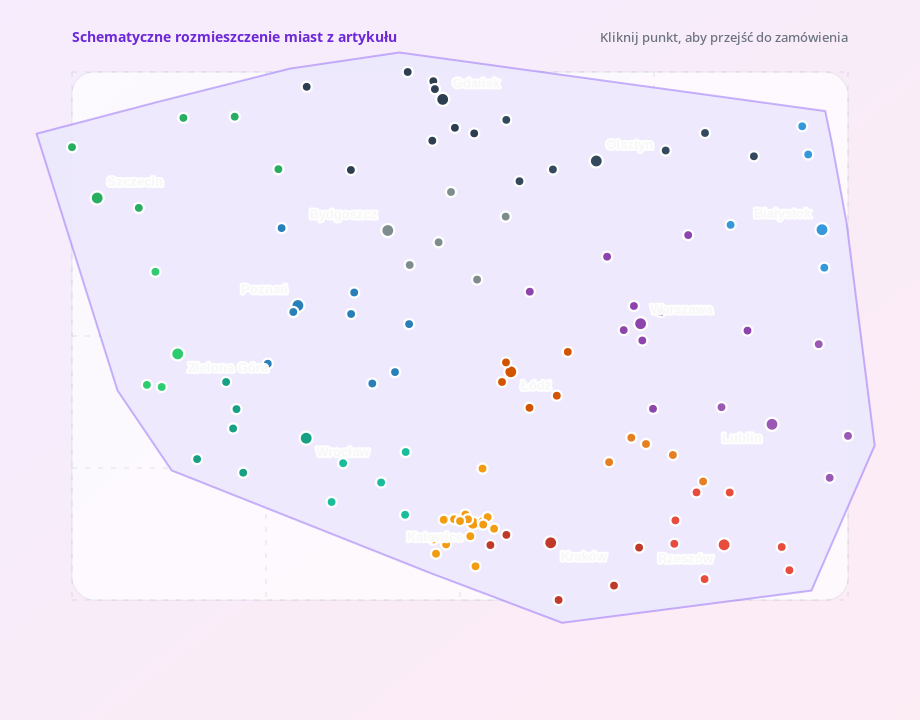 Mapa Polski – wróżka online w całej Polsce