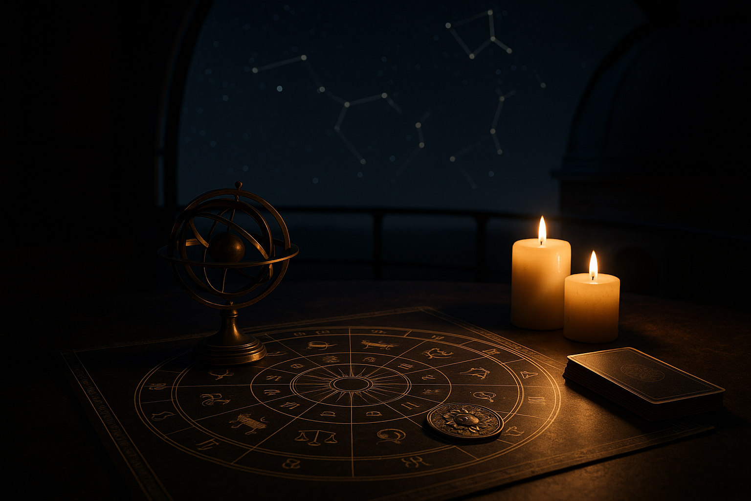 Horoskop dzienny 12 sierpnia 2026 – astrologiczna mapa zodiaku przy świecach
